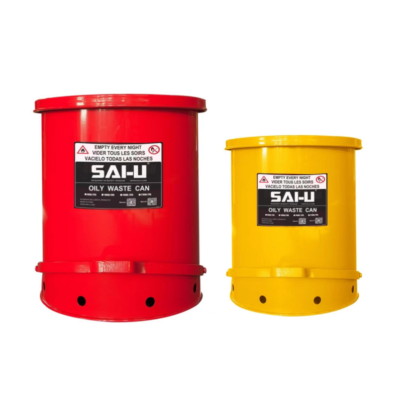 SAI-U®脚踏圆形防火防爆垃圾桶