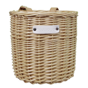 韩系自行车筐前篮儿童滑板车挂篮踏板车筐复古田园风藤编车篓篮子