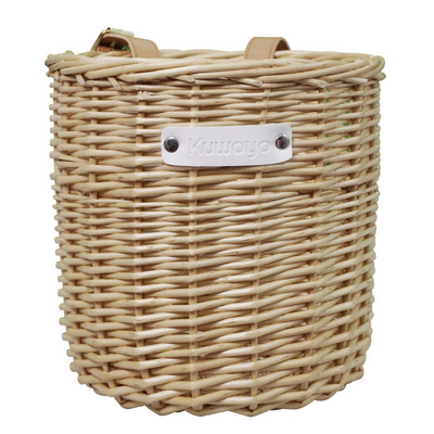 儿童自行车车筐藤编车篓支持定制