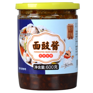 寮步美味面豉酱 东莞非物质文化 蒸排骨蒸鱼黄豆面豉调味酱600g