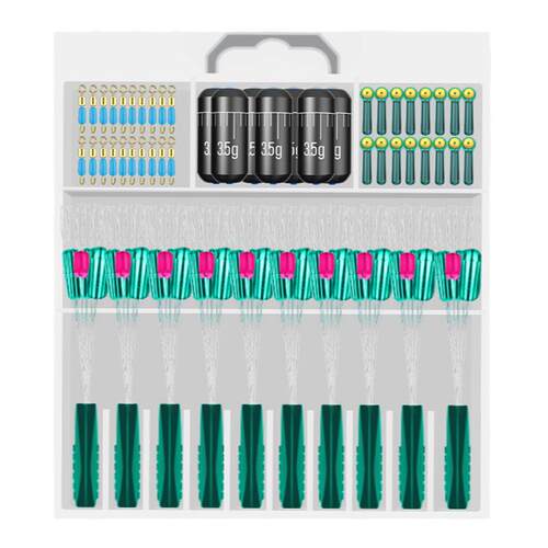 太空豆套装10组全套组合优质硅胶铅皮漂座特级钓鱼pe主线组小配件