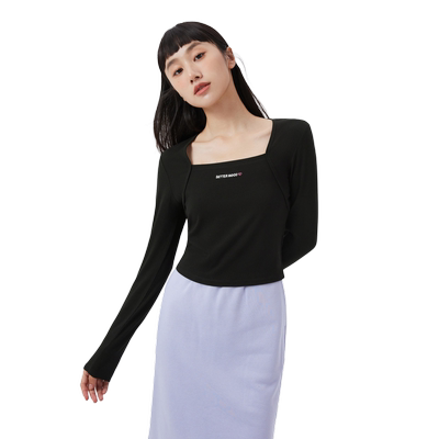 女士针织打底衫甜美长袖森马