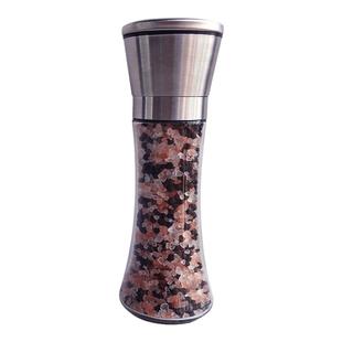 胡椒研磨器家用手动不锈钢磨粉神器玫瑰海盐黑胡椒粒花椒盐研磨瓶