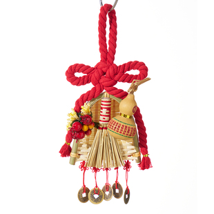 2026马年挂饰万字结簸箕门挂氛围场景布置新春节门把手挂件装饰品