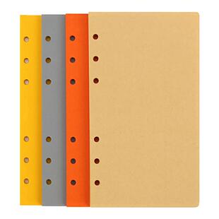 道林6孔内页芯a6加厚空白120克100g活页替芯旅行盖章本软皮活页夹