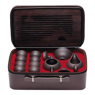 景福匠心 紫砂功夫茶具套装家用办公室旅行装陶瓷泡茶壶茶杯茶盘