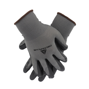 代尔塔手套丁腈发泡涂层防护劳保防滑耐磨加厚建筑车间工厂针织