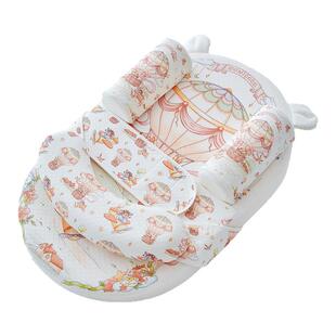 Domicoco新生婴儿防吐奶斜坡枕可调节斜坡垫床中床宝宝喂躺睡神器