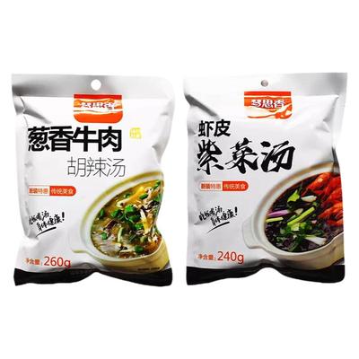 梦思香葱香牛肉胡辣汤紫菜虾皮汤