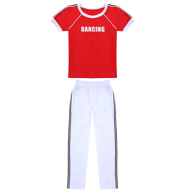 夏季新款短袖裙子运动健身广场舞