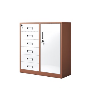 文件柜凭证柜办公室资料柜带抽屉档案收纳柜带锁储物柜铁皮柜斗柜