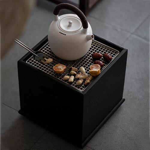 围炉煮茶烤茶碳炉家用室内外营地炭火茶炉中式茶馆茶楼炭炉煮茶器