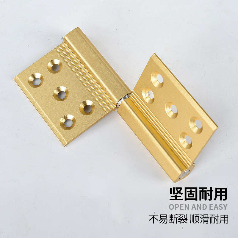 细边框极简方轴卫生间门窄边合页铝合金厕所洗手间门铰链折叠脱卸