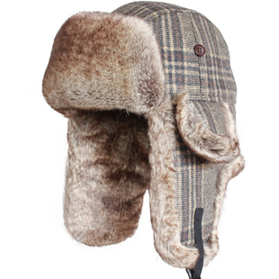 KAMOSA 雷锋帽男款大头围新款冬季东北防寒帽子加厚保暖女款防风