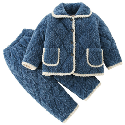 中大儿童家居服分体两件套保暖