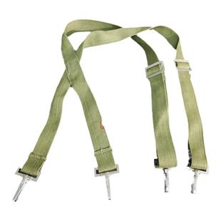 59地勤服背带男休闲牛仔吊裤带百搭帆布尼龙军绿色老式钢头背带扣