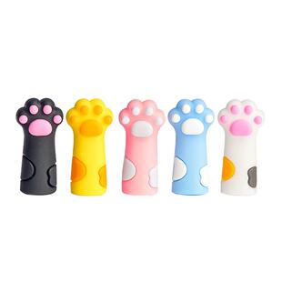 铅笔帽猫爪铅笔套铅笔延长器笔盖保护套粗杆小学生一年级幼儿园初学者专用软硅胶儿童女孩铅笔盖笔冒延长器B1