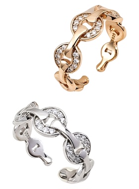 新中式小众个性s925纯银时来运转钱币锆石戒指女高级感气质食指戒