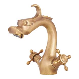 仿古全铜水龙头洗面盆龙头冷热浴室洗手盆洗脸盆户外中式台盆家用