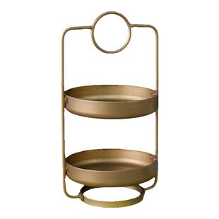 侘寂风铁艺托盘客厅家用收纳水果盘轻奢装饰摆件高级感糖果点心盘