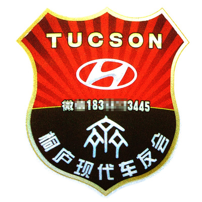 车队标识LOGO车友会车身车贴定制