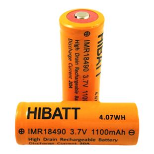 18490 18500 尖 平头充电锂电池 20C航模电动工具剃须刀电池3.7V