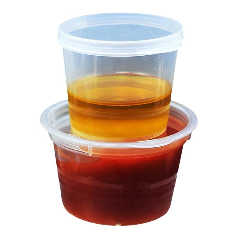 带盖塑料商用圆形加厚防漏打包盒