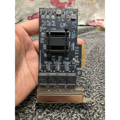 四口2.5G PCIe网卡 RTL8125B软路由多拨多网口