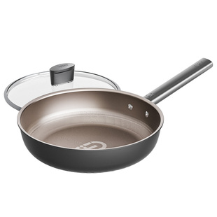 【商超同款 纯钛板材】爱仕达轻量纯钛煎锅家用平底不粘锅煎牛排