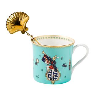 布兰兔国王骨瓷马克杯镀金茶夹茶漏组合装生日礼物送礼送女生礼物