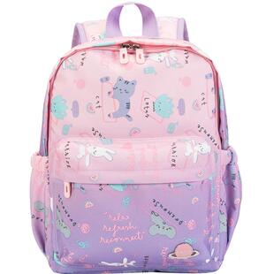 卡拉羊幼儿园书包女孩儿童小学生书包1-2-3年级大班轻便校园背包