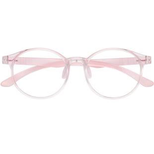 儿童近视眼镜女童专业抗防蓝光辐射护眼女小孩学生平光眼镜框架男