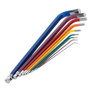 S2彩色喷塑内六角扳手单支加长球头内六角螺丝刀2.5 3 4 5 6 8mm