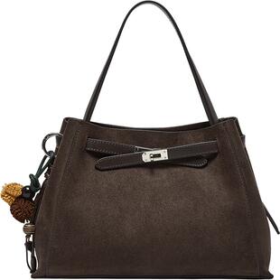 百思图26春季商场新款时尚手提包生日礼物女凯莉包单肩包JA269AX6