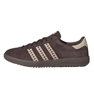 Adidas Originals Bermuda三叶草 深棕色低帮运动休闲板鞋JS3971