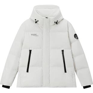 Skechers2025年冬季新款男女同款舒适保暖白鸭绒短款羽绒服
