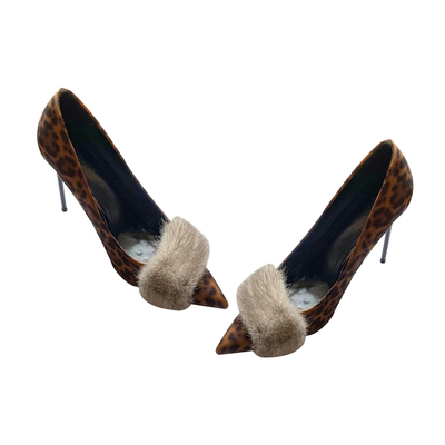 【气质御姐风】毛毛豹纹高跟鞋