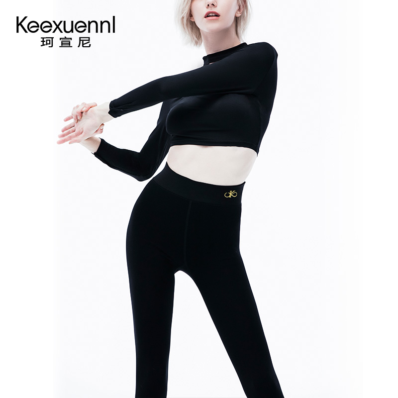 珂宣尼keexuennl2019秋冬新款加厚女士打底裤袜微胶囊植入打底裤