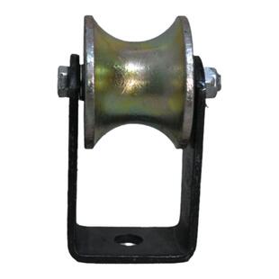 钢管U型轨道轮工地架子管用轮轨道轮穿管轮圆管吊轨轮滑轮圆管轮