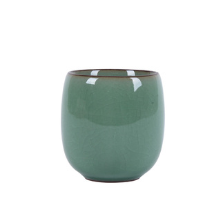 御茗青瓷茶杯陶瓷茶具马克杯冰裂六色品茗杯花茶杯泡茶杯瓷茶杯