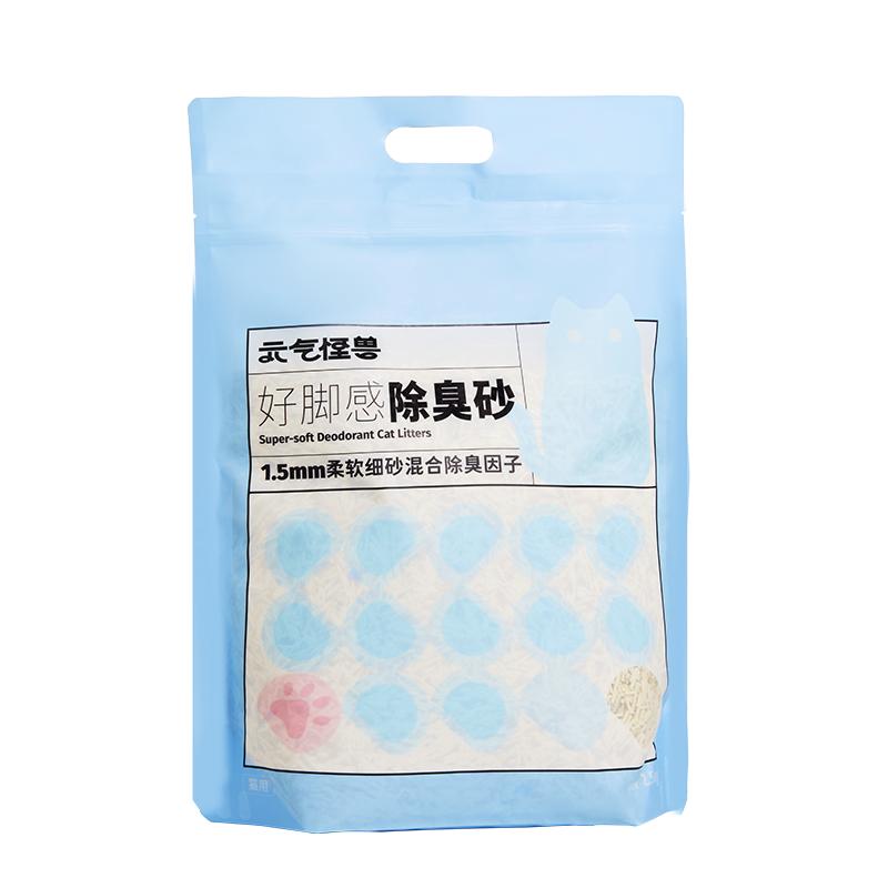 元气怪兽除臭混合豆腐猫砂膨润土