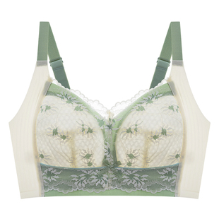 潮汕汕头内衣女大胸显小聚拢收副乳防下垂胖mm大码文胸罩无痕薄款