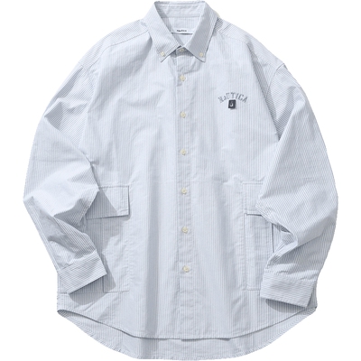 nauticawhitesail长袖衬衫
