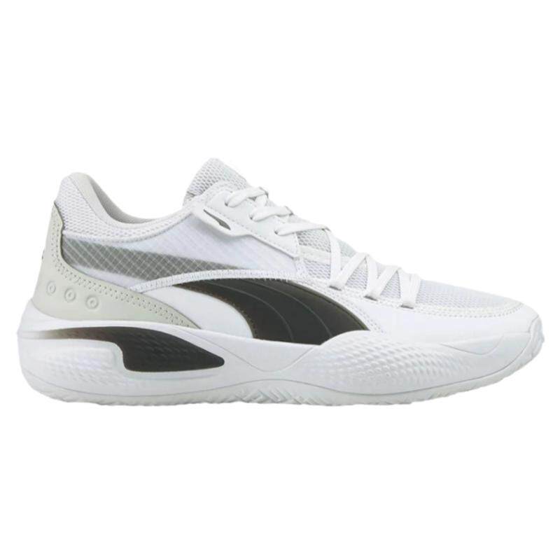 PUMA 彪马 Court Rider 黑白男低帮透气实战篮球鞋195634 195660