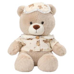 畹町新款可爱毛绒公仔晚安小熊泰迪熊兔子西高地狗狗毛绒玩具娃娃