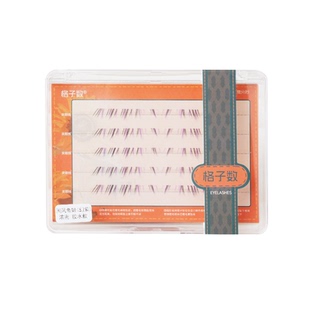 格子数彩色鱼姬！化妆师多巴胺单簇下假睫毛COS舞台紫白蓝胶水款