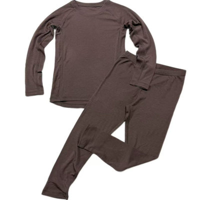 秋季薄款超细美利奴羊毛内衣套装