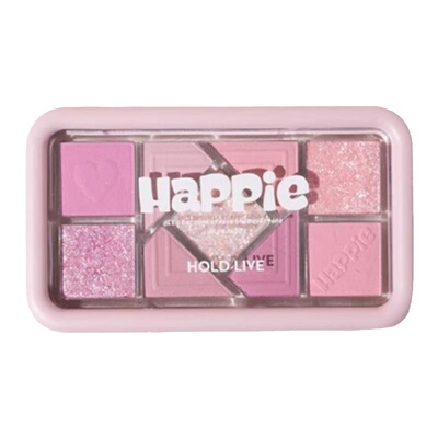 HOLDLIVE九色眼影盘哑光纯欲