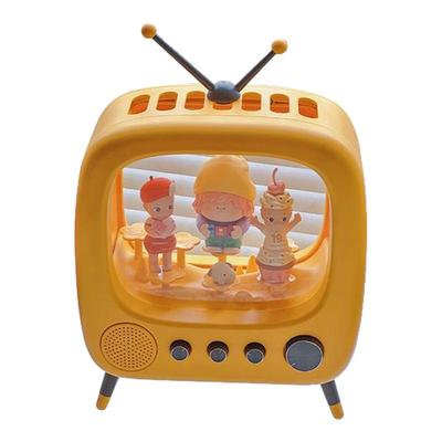 电视机手办玩具收纳盒