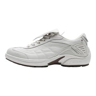 多嘴驴Donkey翻盖德训鞋女白色运动足弓赛车鞋秋冬休闲百搭小白鞋